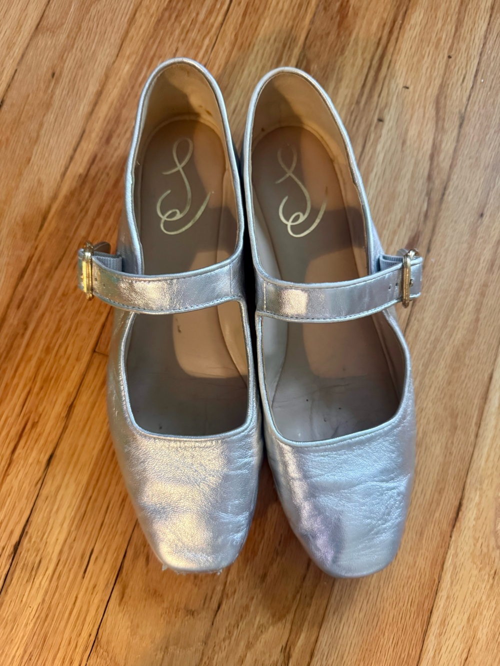 Sam Edelman silver leather Mary Jane’s - Picture 4 of 11
